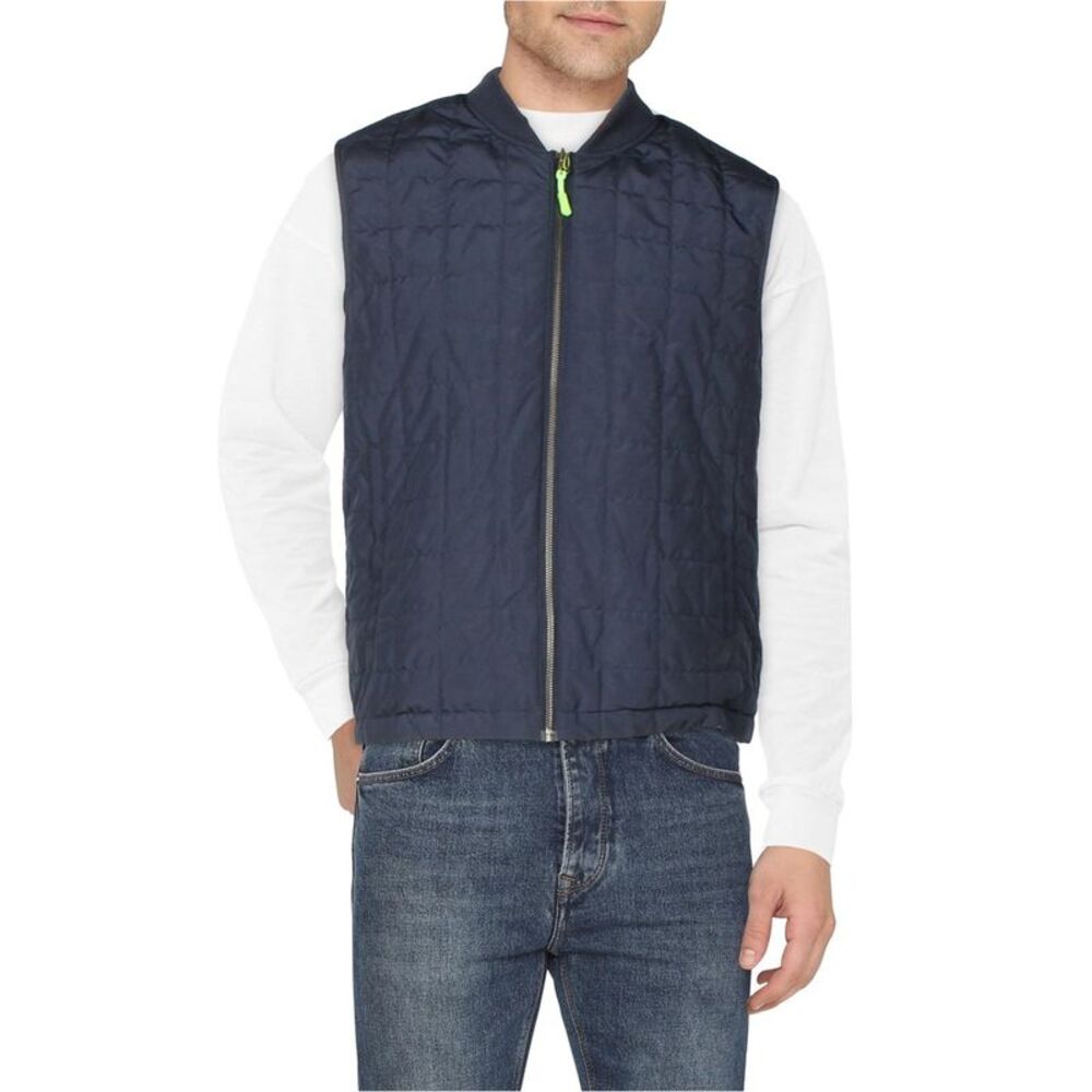 Society of Threads Mens Water Repellant Paisley Reversible Quilted Vest, NWT